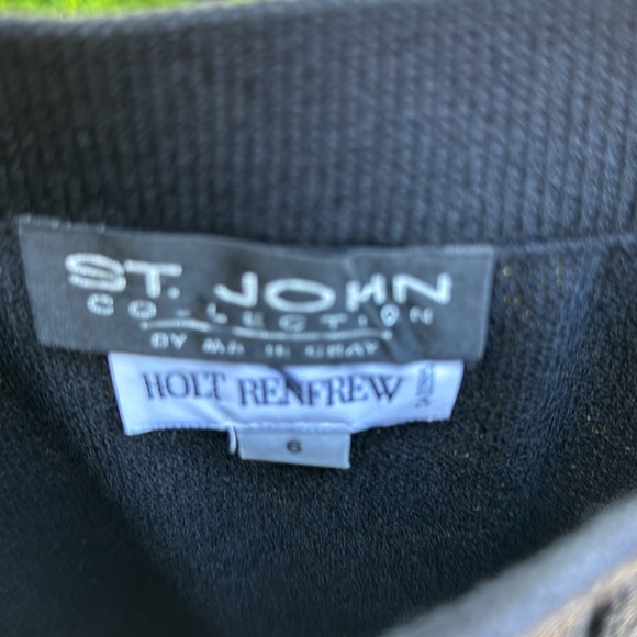 St John black pleated knitwear skirt - Picture 3 of 4